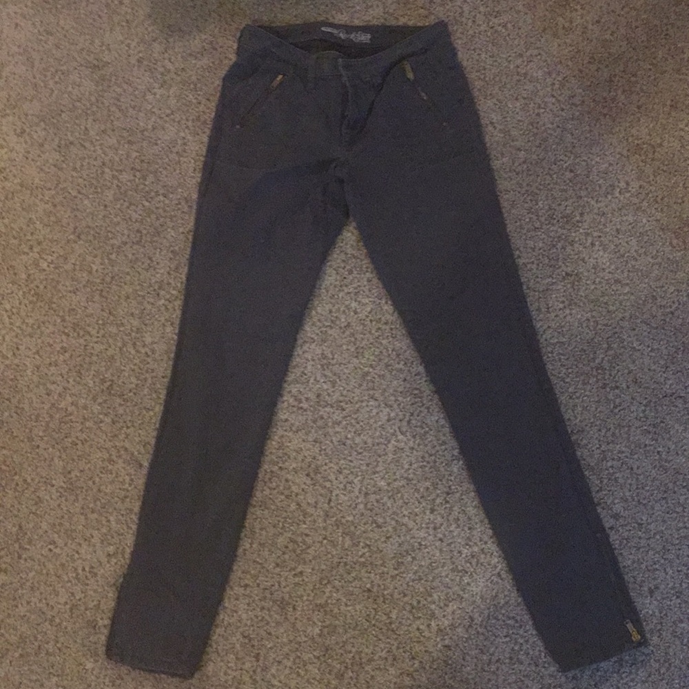 Old Navy Rockstar Skinny Gray Pants 10 Tall